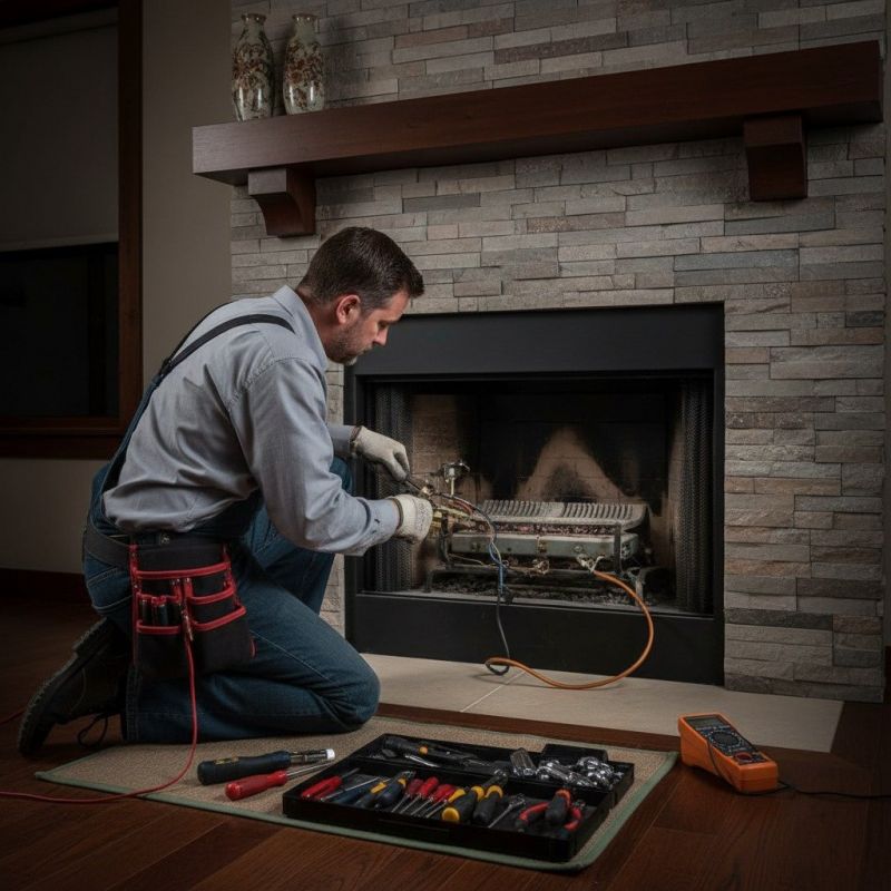 Gas Fireplace Repair detail